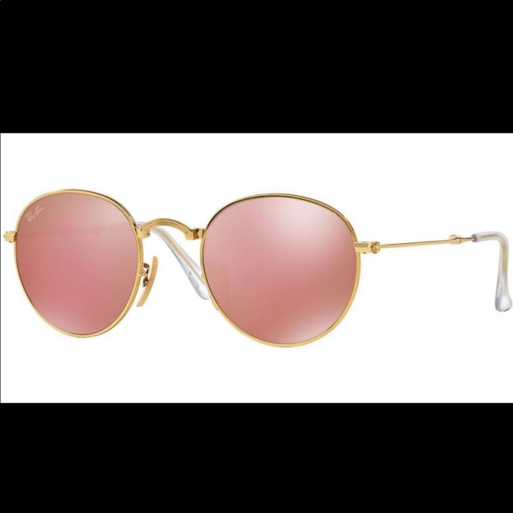 Ray Ban Round Metal Sunglasses - RB3447 - PINK